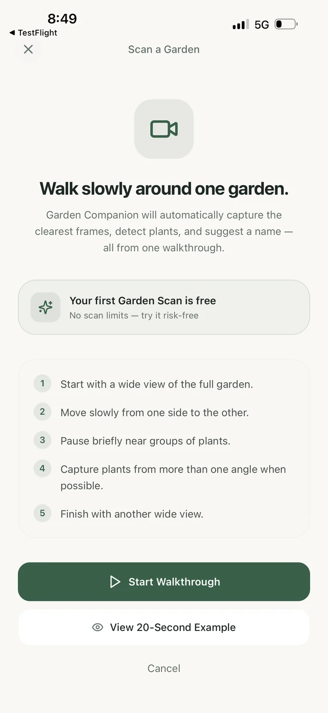 Garden Days Live Scan a Garden introduction explaining a whole-garden walkthrough